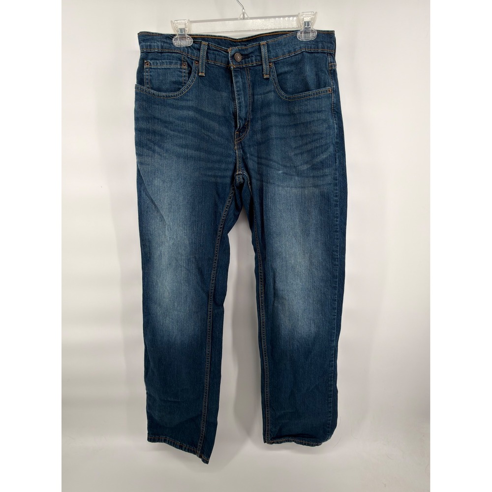 Levis 559 Relaxed Straight Jeans Mens 32x32‎ Blue Medium Wash Stretch Denim